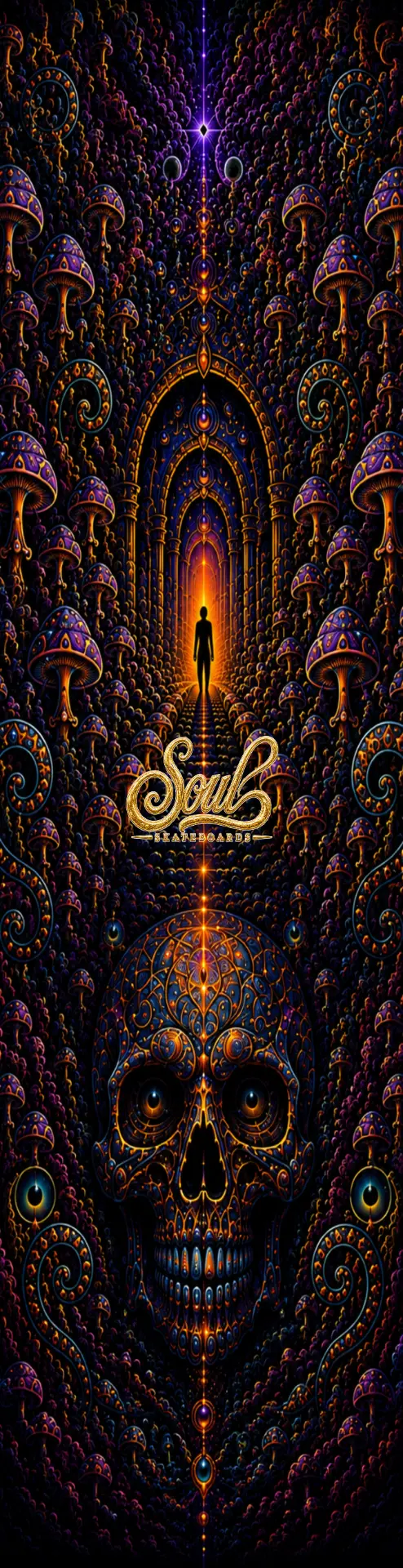 The Ego Death skateboard deck artwork by Soul Skateboards
